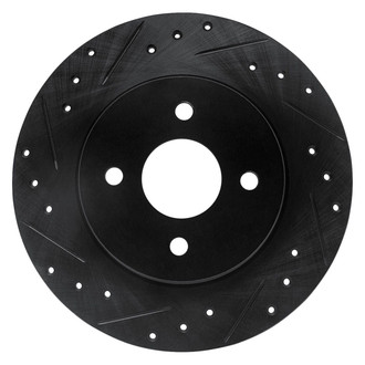 R1 Concepts® - eLINE™ Drilled and Slotted 1-Piece Rear Driver Side Brake Rotor