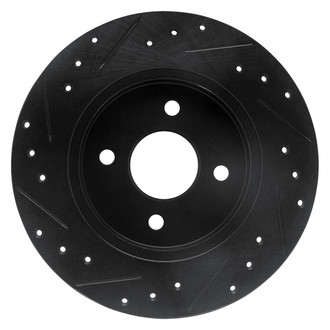 R1 Concepts® - eLINE™ Drilled and Slotted 1-Piece Rear Passenger Side Brake Rotor