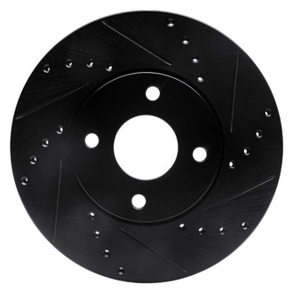 R1 Concepts® - eLINE™ Drilled and Slotted 1-Piece Front Passenger Side Brake Rotor