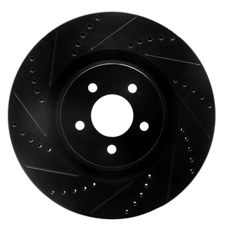 R1 Concepts® - eLINE™ Drilled and Slotted 1-Piece Front Driver Side Brake Rotor
