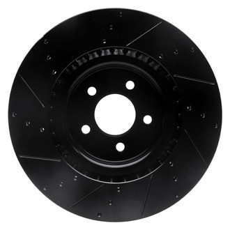 R1 Concepts® - eLINE™ Drilled and Slotted 1-Piece Front Passenger Side Brake Rotor