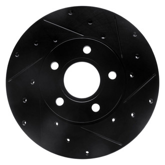 R1 Concepts® - eLINE™ Drilled and Slotted 1-Piece Front Passenger Side Brake Rotor