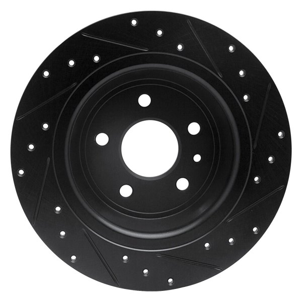 R1 Concepts® - eLINE™ Drilled and Slotted 1-Piece Rear Brake Rotor