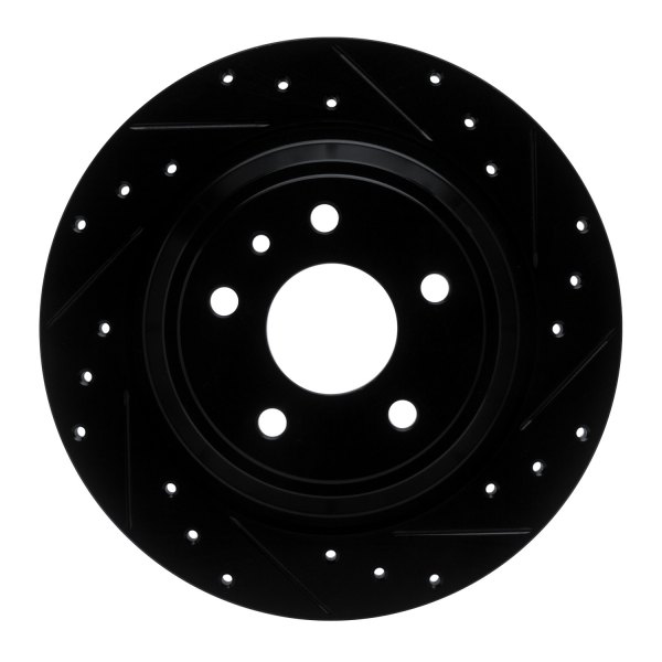 R1 Concepts® - eLINE™ Drilled and Slotted 1-Piece Rear Brake Rotor