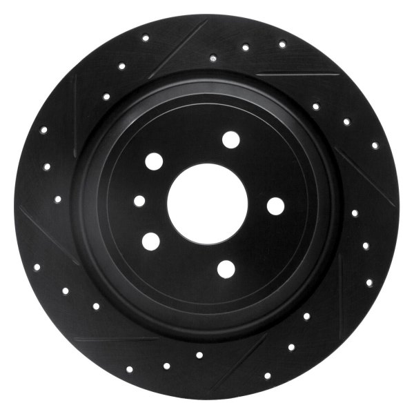 R1 Concepts® - eLINE™ Drilled and Slotted 1-Piece Rear Brake Rotor