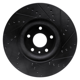R1 Concepts® - eLINE™ Drilled and Slotted 1-Piece Front Driver Side Brake Rotor