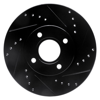 R1 Concepts® - eLINE™ Drilled and Slotted 1-Piece Front Passenger Side Brake Rotor