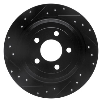 R1 Concepts® - eLINE™ Drilled and Slotted 1-Piece Rear Driver Side Brake Rotor