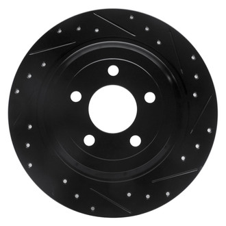 R1 Concepts® - eLINE™ Drilled and Slotted 1-Piece Rear Passenger Side Brake Rotor