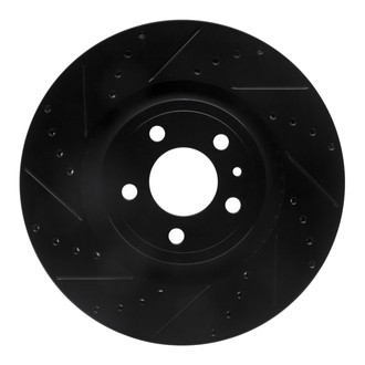 R1 Concepts® - eLINE™ Drilled and Slotted 1-Piece Front Driver Side Brake Rotor