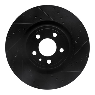 R1 Concepts® - eLINE™ Drilled and Slotted 1-Piece Front Passenger Side Brake Rotor