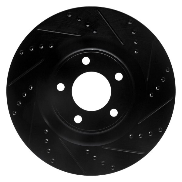 R1 Concepts® - eLINE™ Drilled and Slotted 1-Piece Front Brake Rotor