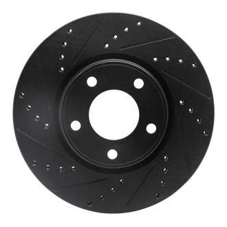 R1 Concepts® - eLINE™ Drilled and Slotted 1-Piece Front Driver Side Brake Rotor