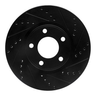 R1 Concepts® - eLINE™ Drilled and Slotted 1-Piece Front Passenger Side Brake Rotor