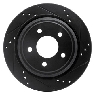 R1 Concepts® - eLINE™ Drilled and Slotted 1-Piece Rear Passenger Side Brake Rotor