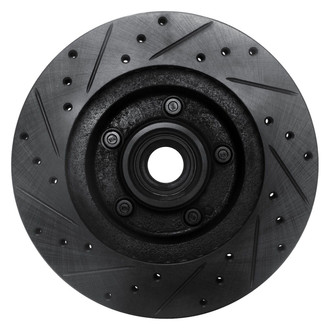 R1 Concepts® - eLINE™ Drilled and Slotted 1-Piece Front Passenger Side Brake Rotor