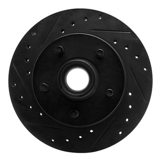 R1 Concepts® - eLINE™ Drilled and Slotted 1-Piece Front Driver Side Brake Rotor