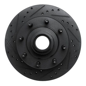 R1 Concepts® - eLINE™ Drilled and Slotted 1-Piece Front Driver Side Brake Rotor