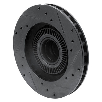 R1 Concepts® - eLINE™ Drilled and Slotted 1-Piece Front Driver Side Brake Rotor