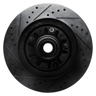 R1 Concepts® - eLINE™ Drilled and Slotted 1-Piece Front Passenger Side Brake Rotor