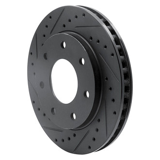 R1 Concepts® - eLINE™ Drilled and Slotted 1-Piece Front Driver Side Brake Rotor