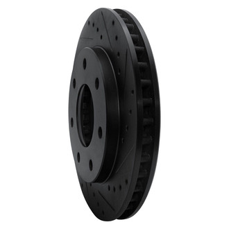 R1 Concepts® - eLINE™ Drilled and Slotted 1-Piece Front Passenger Side Brake Rotor