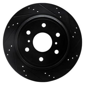 R1 Concepts® - eLINE™ Drilled and Slotted 1-Piece Front Passenger Side Brake Rotor