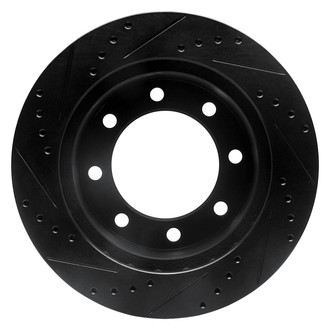 R1 Concepts® - eLINE™ Drilled and Slotted 1-Piece Front Passenger Side Brake Rotor