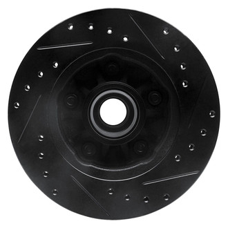 R1 Concepts® - eLINE™ Drilled and Slotted 1-Piece Front Driver Side Brake Rotor