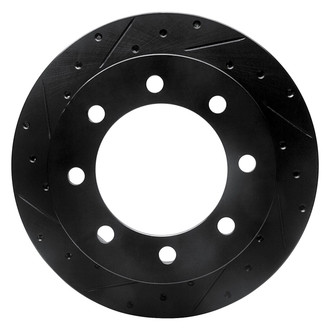 R1 Concepts® - eLINE™ Drilled and Slotted 1-Piece Rear Driver Side Brake Rotor