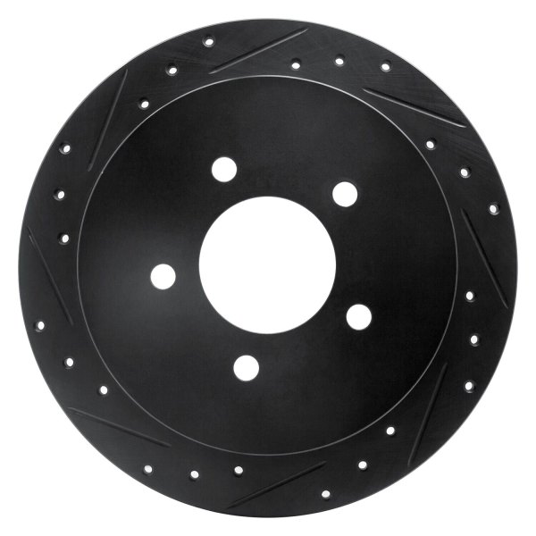 R1 Concepts® - eLINE™ Drilled and Slotted 1-Piece Rear Brake Rotor