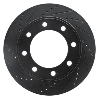 R1 Concepts® - eLINE™ Drilled and Slotted 1-Piece Front Driver Side Brake Rotor