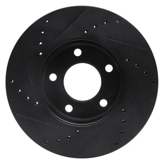 R1 Concepts® - eLINE™ Drilled and Slotted 1-Piece Front Passenger Side Brake Rotor