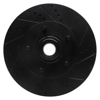 R1 Concepts® - eLINE™ Drilled and Slotted 1-Piece Front Passenger Side Brake Rotor
