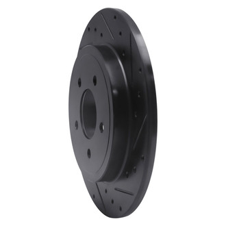 R1 Concepts® - eLINE™ Drilled and Slotted 1-Piece Rear Passenger Side Brake Rotor