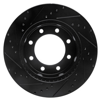 R1 Concepts® - eLINE™ Drilled and Slotted 1-Piece Front Passenger Side Brake Rotor