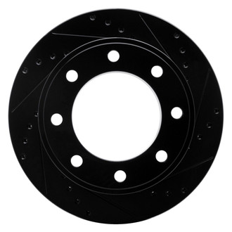 R1 Concepts® - eLINE™ Drilled and Slotted 1-Piece Rear Passenger Side Brake Rotor