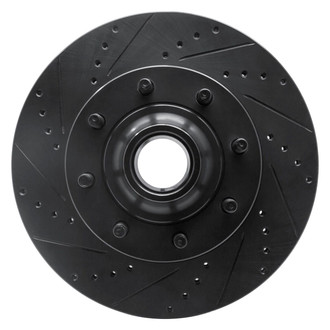 R1 Concepts® - eLINE™ Drilled and Slotted 1-Piece Front Driver Side Brake Rotor