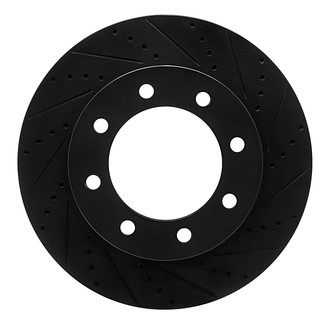 R1 Concepts® - eLINE™ Drilled and Slotted 1-Piece Front Passenger Side Brake Rotor
