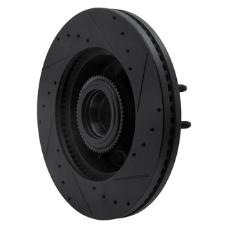 R1 Concepts® - eLINE™ Drilled and Slotted 1-Piece Front Driver Side Brake Rotor