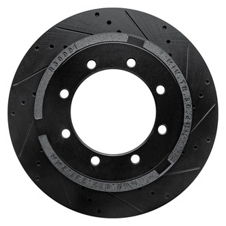 R1 Concepts® - eLINE™ Drilled and Slotted 1-Piece Rear Passenger Side Brake Rotor