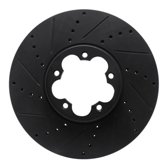 R1 Concepts® - eLINE™ Drilled and Slotted 1-Piece Front Driver Side Brake Rotor