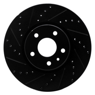 R1 Concepts® - eLINE™ Drilled and Slotted 1-Piece Front Driver Side Brake Rotor