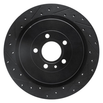 R1 Concepts® - eLINE™ Drilled and Slotted 1-Piece Rear Driver Side Brake Rotor