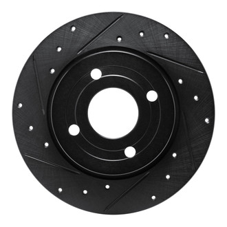 R1 Concepts® - eLINE™ Drilled and Slotted 1-Piece Rear Driver Side Brake Rotor