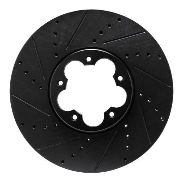 R1 Concepts® - eLINE™ Drilled and Slotted 1-Piece Front Brake Rotor