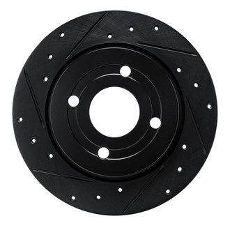 R1 Concepts® - eLINE™ Drilled and Slotted 1-Piece Rear Driver Side Brake Rotor