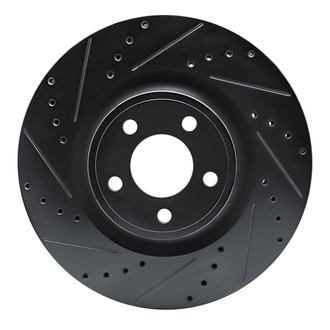 R1 Concepts® - eLINE™ Drilled and Slotted 1-Piece Front Driver Side Brake Rotor