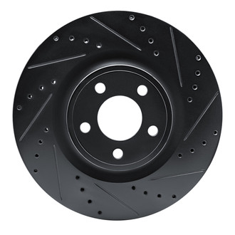 R1 Concepts® - eLINE™ Drilled and Slotted 1-Piece Front Passenger Side Brake Rotor