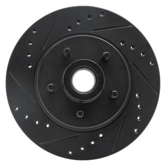 R1 Concepts® - eLINE™ Drilled and Slotted 1-Piece Front Driver Side Brake Rotor